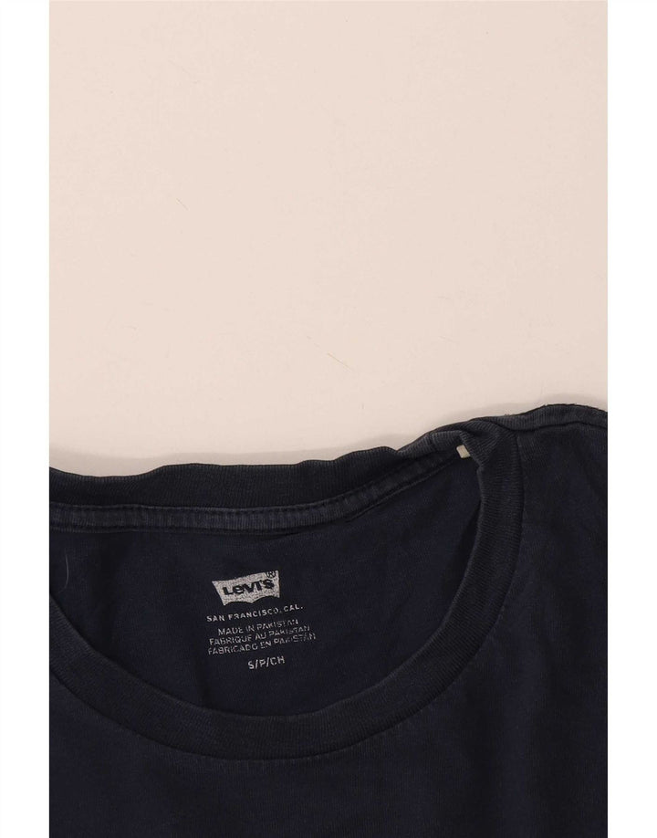 Levi's T-Shirt Graphique Homme Bleu Marine Small
