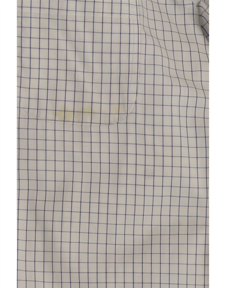 Brooks Brothers Chemise coupe traditionnelle pour homme Taille 15 1/2 Medium White Check