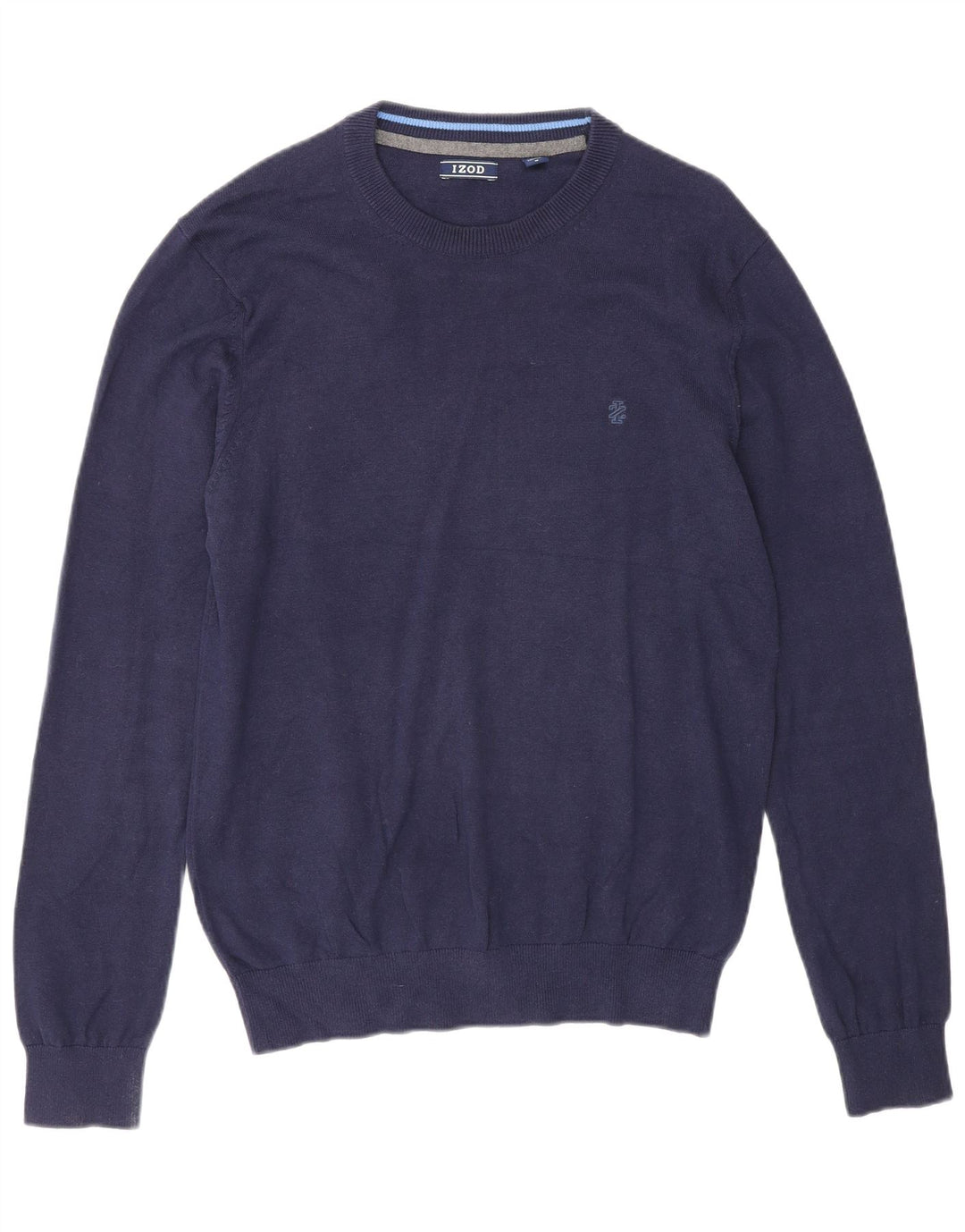 Izod Pull Col Rond Homme Bleu Marine Moyen Coton