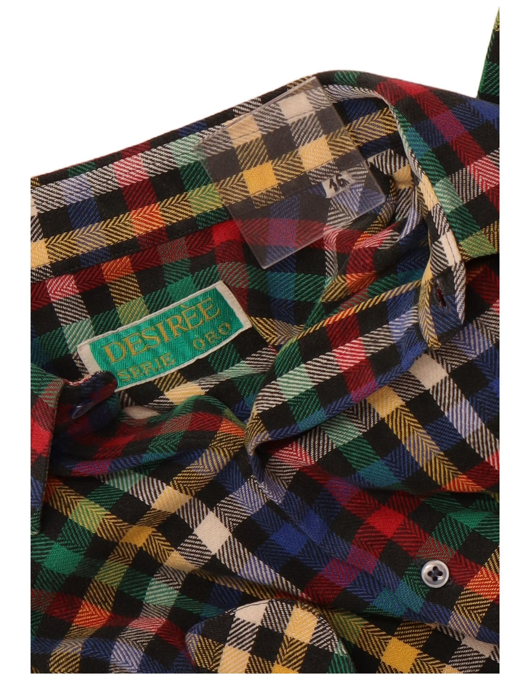 Desiree Chemise en flanelle pour homme Taille 16 Grand carreaux multicolores