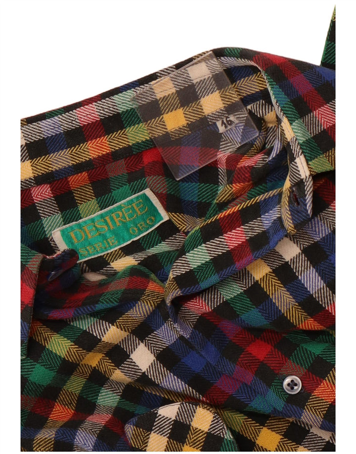 Desiree Chemise en flanelle pour homme Taille 16 Grand carreaux multicolores