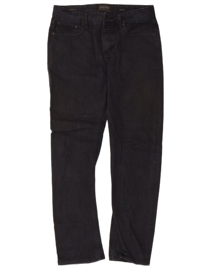SUPERDRY Jean Ample Copperfill Homme W34 L32 Noir Coton