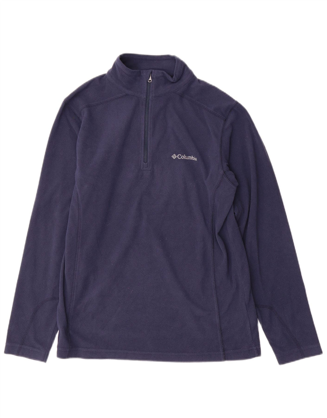 Columbia Pull polaire à col zippé pour homme, petit, bleu marine, polyester