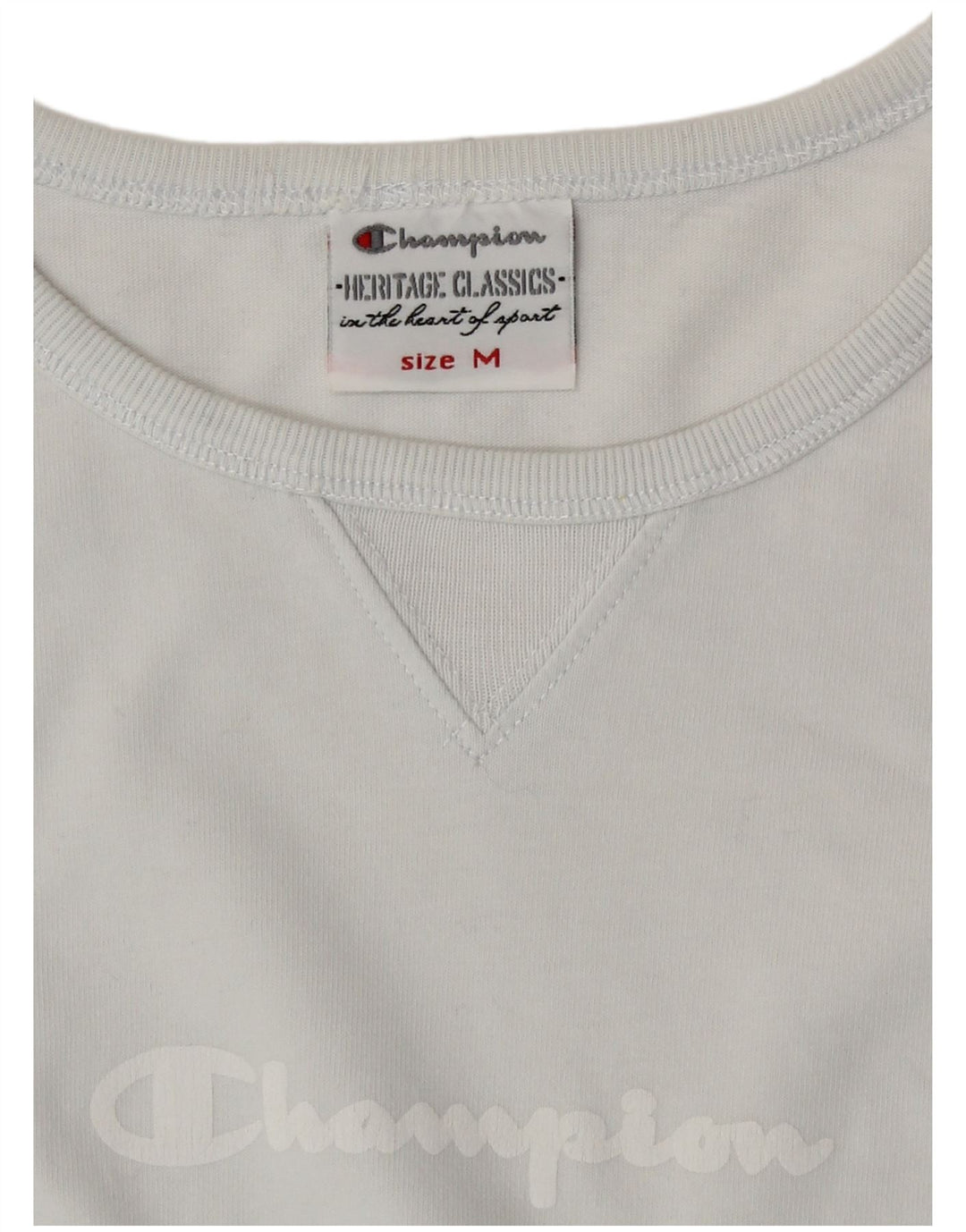 Champion Haut à manches longues Heritage Classics Graphic pour femme UK 12 Bleu moyen