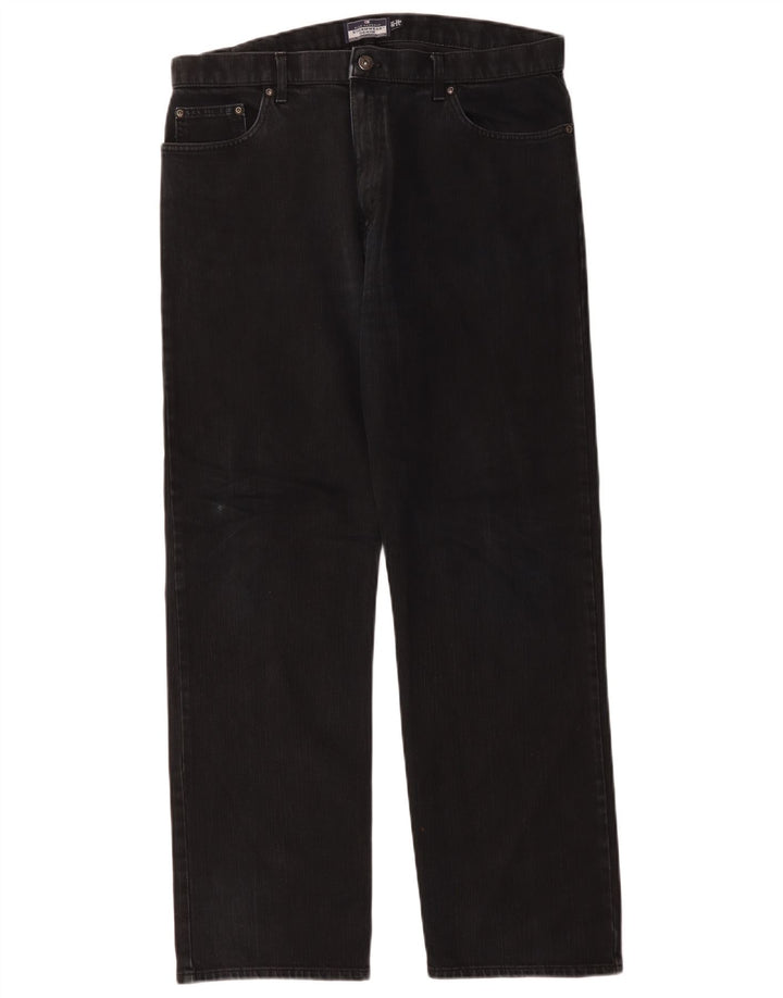 Marks & Spencer Jean droit Blue Harbor homme W36 L31 coton noir