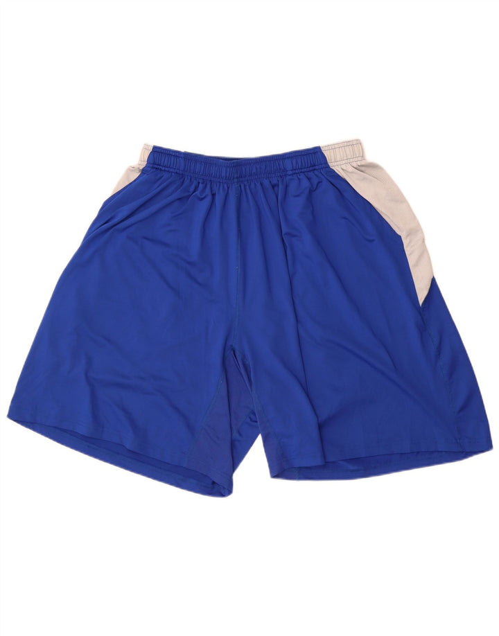 Russell Athletic Short de sport pour homme 2XL Bleu Colorblock Polyester