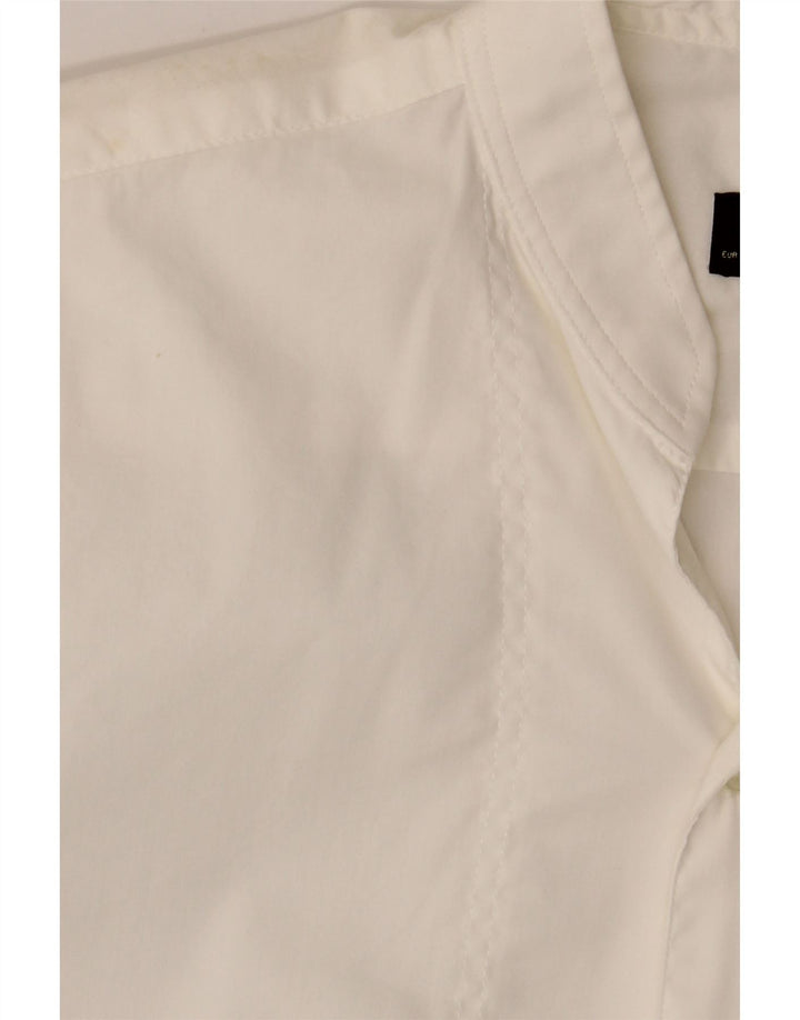 ZARA Chemise Super Slim Fit Homme Blanc Moyen Coton