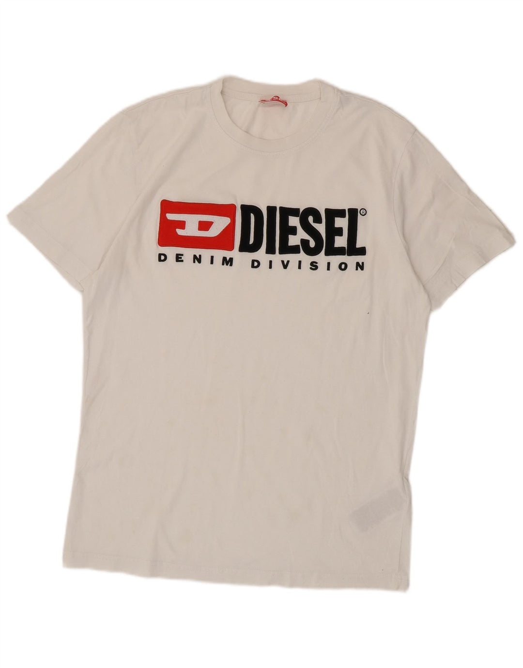 Diesel T-Shirt Graphique Homme Top XL Coton Blanc