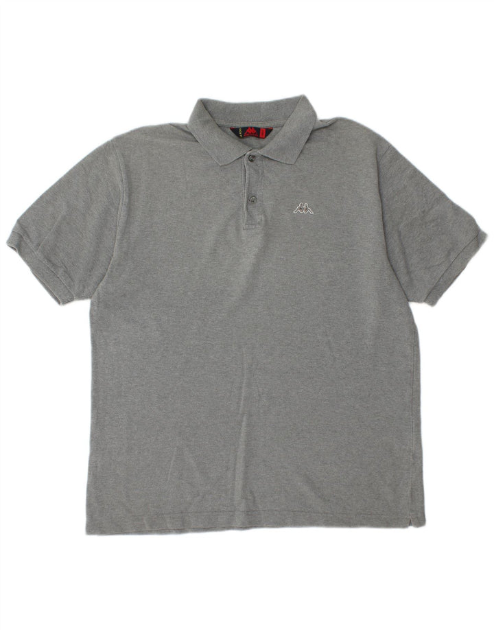 KAPPA Polo Homme Grand Gris Coton