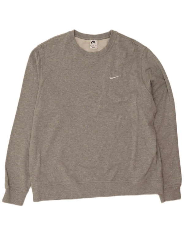 Nike Sweat-shirt pour homme en coton gris 2XL