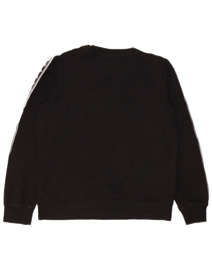 Ellesse Homme Heritage Graphic Sweatshirt Jumper Petit Noir Colorblock