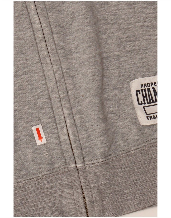 Champion Pull à capuche zippé graphique pour homme XL Gris Coton