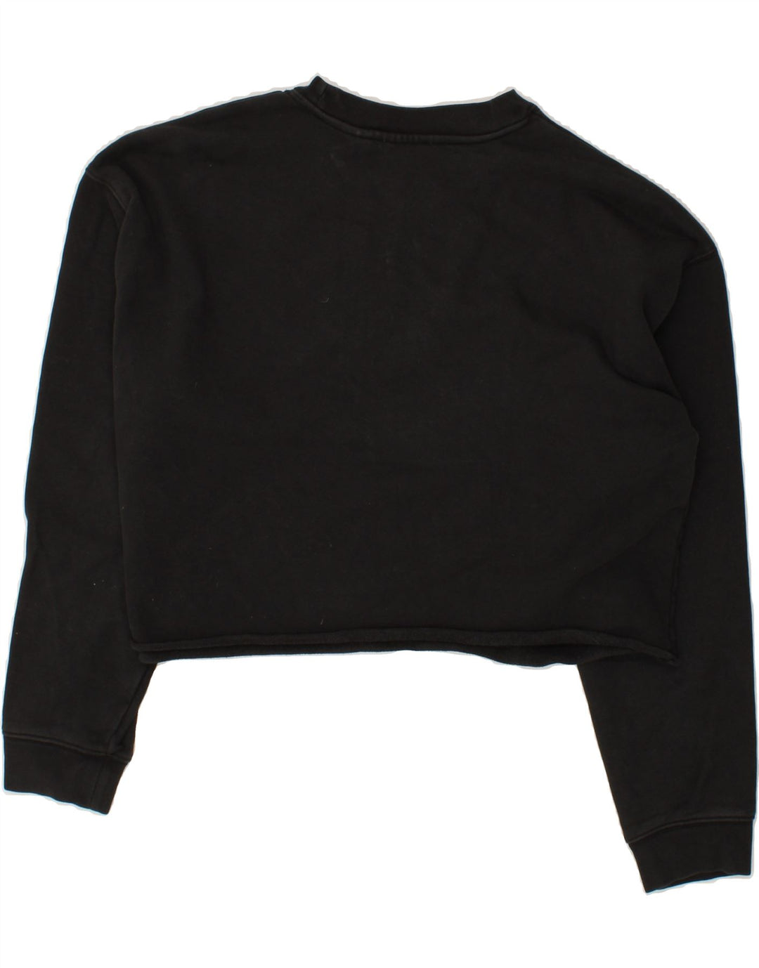 LEVI'S Womens Oversized Crop Graphic Sweatshirt Jumper UK 14 Medium Black Vintage Levi's and Second-Hand Levi's from Messina Hembry 