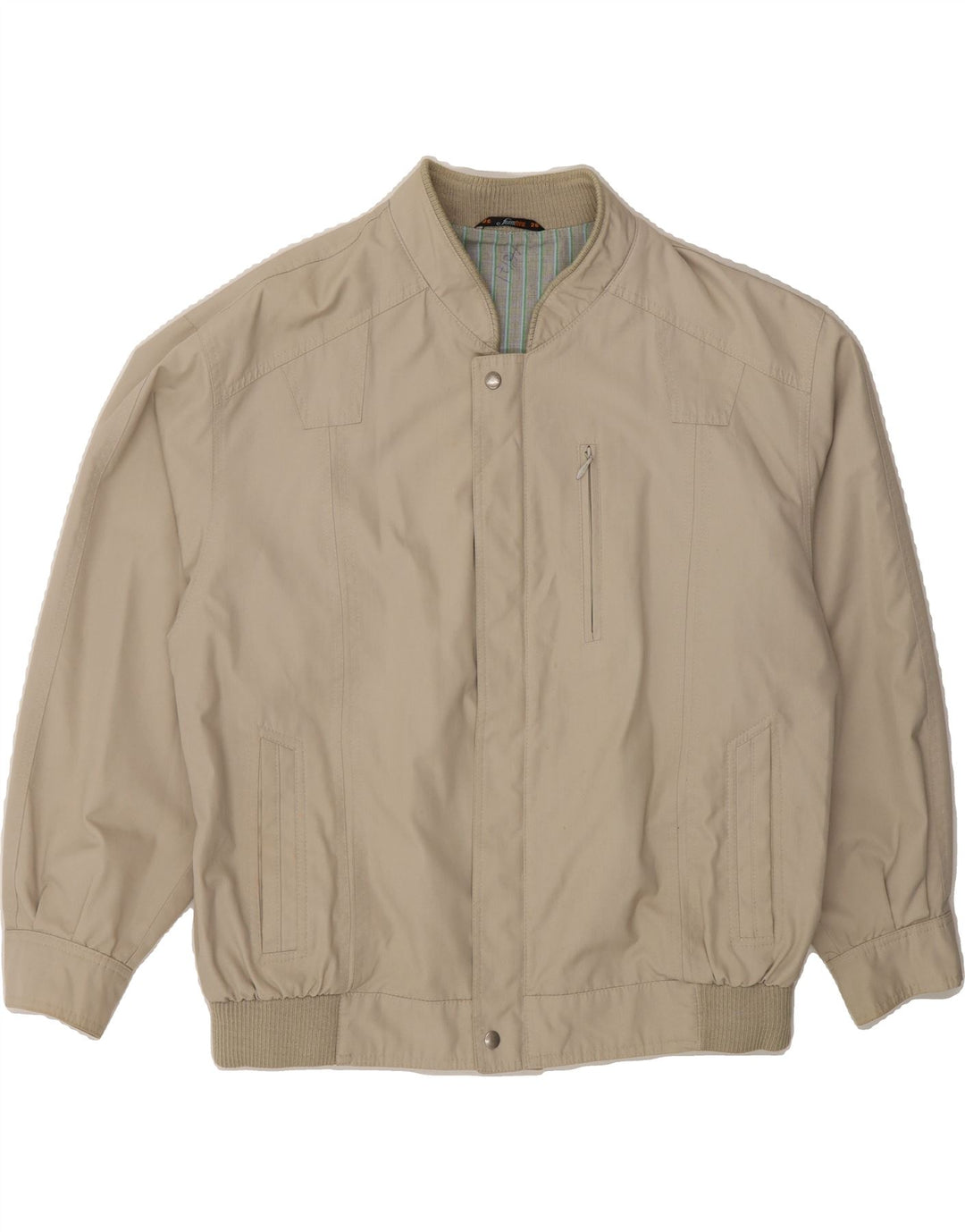 C&A Mens Bomber Jacket UK 42 XL Grey Polyester Vintage C&A and Second-Hand C&A from Messina Hembry 