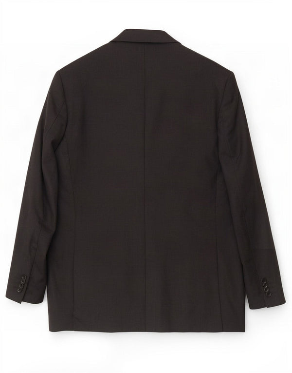 Loro Piana Veste Blazer 2 Boutons Homme IT 48 Laine Vierge Noir Moyen