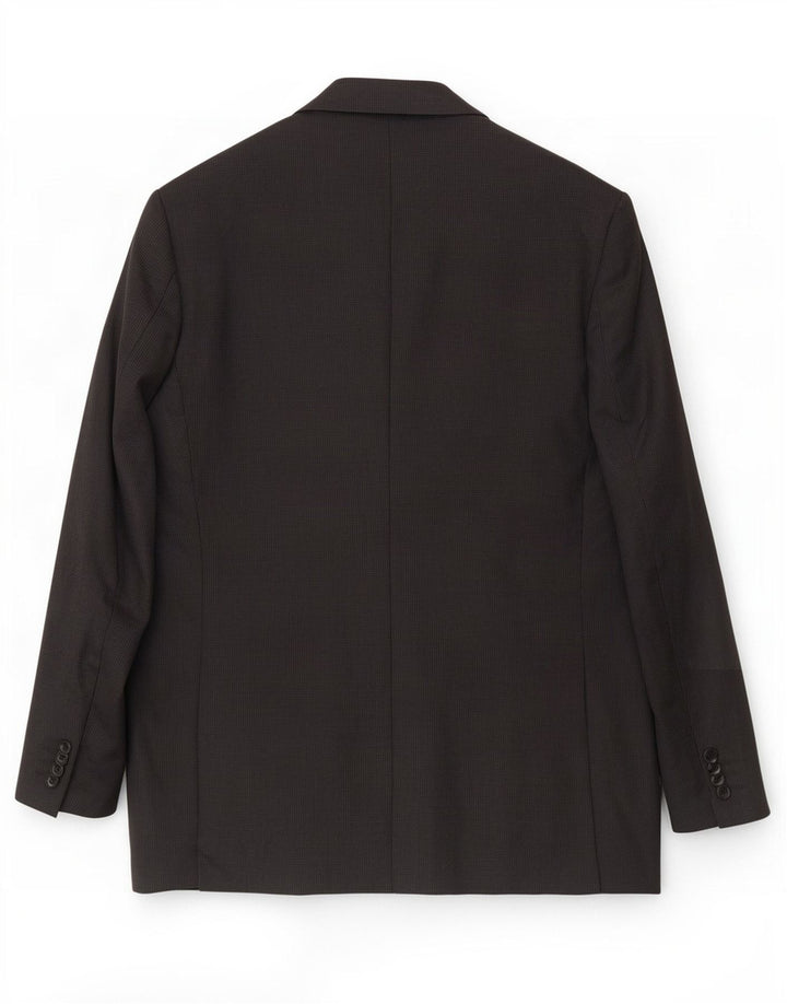 Loro Piana Veste Blazer 2 Boutons Homme IT 48 Laine Vierge Noir Moyen