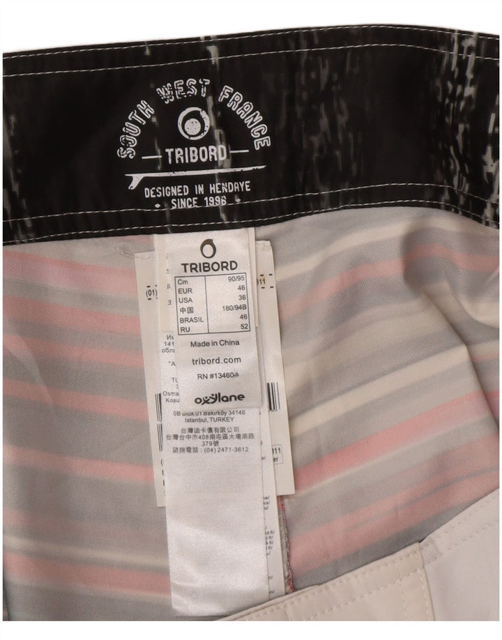 TRIBORD Short de Bain Cargo Homme EU 46 Petit Rayé Multicolore