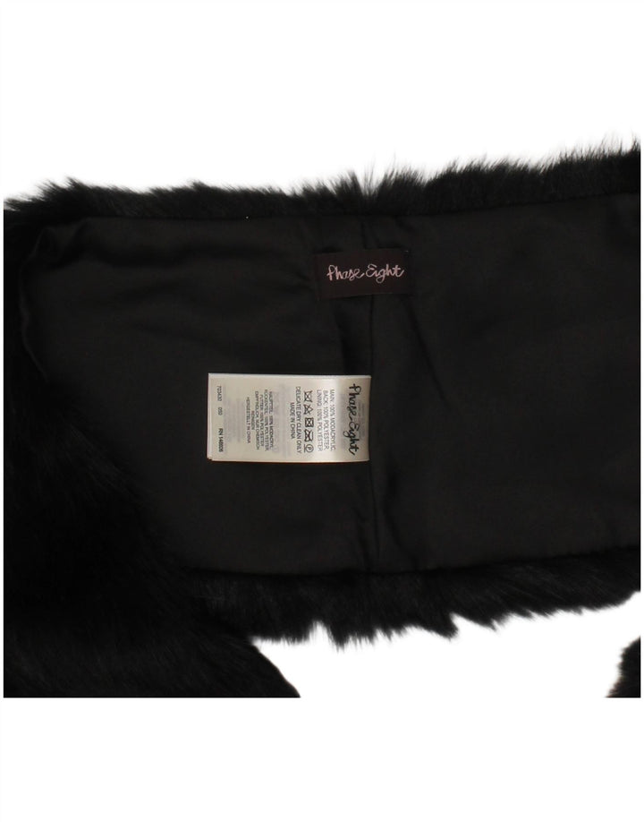 Phase Eight Écharpe Étole En Fausse Fourrure Femme Taille Unique Noir Polyester Hiver