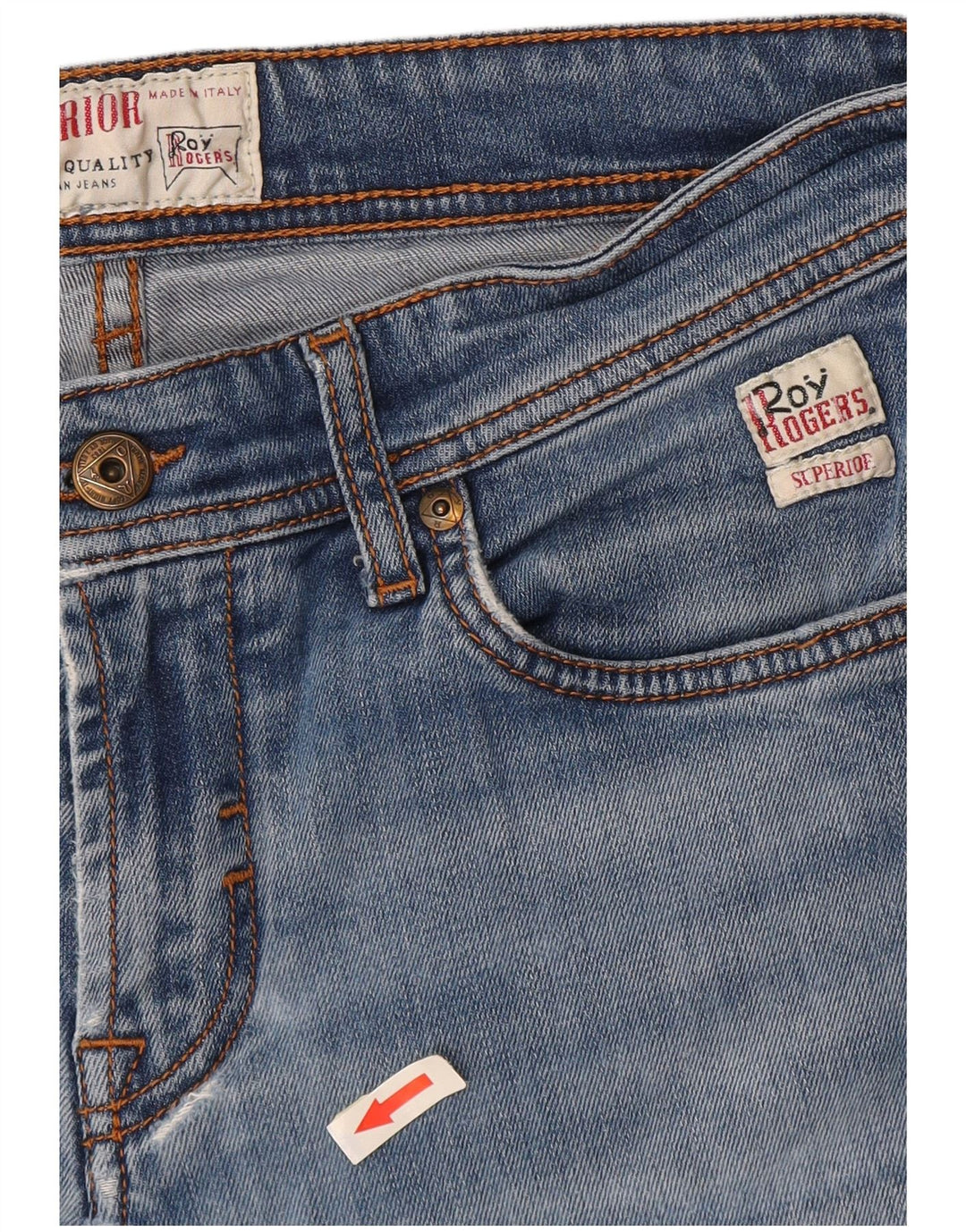Roy Rogers Jean Slim Supérieur Femme W31 L30 Bleu Coton