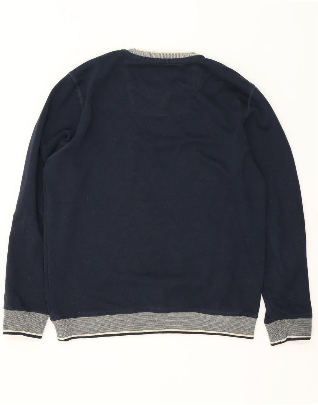 Crew Clothing Sweat-shirt pour homme en polyester color block Bleu marine Taille L