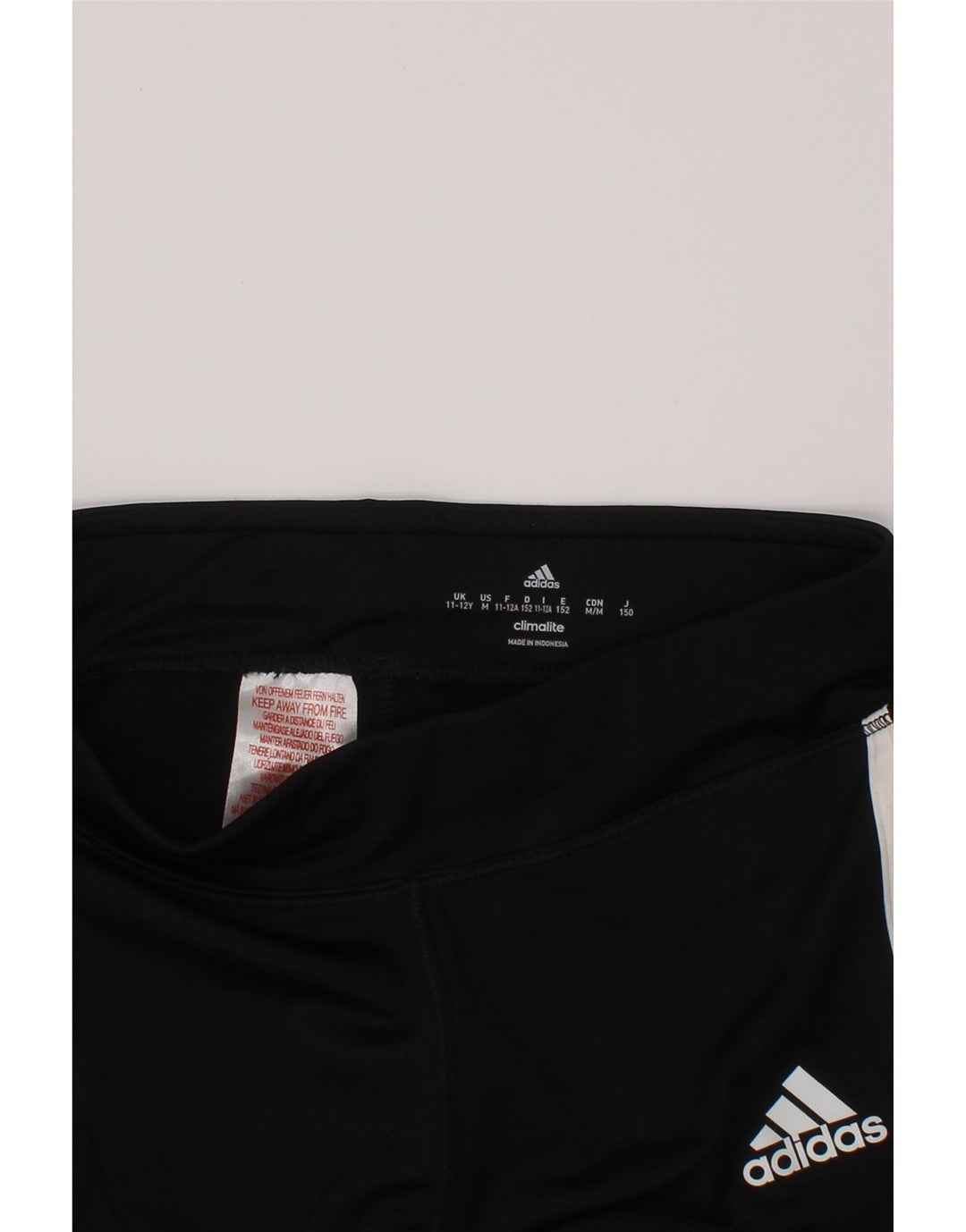 ADIDAS Leggings Climalite Fille 11-12 ans Noir Polyester