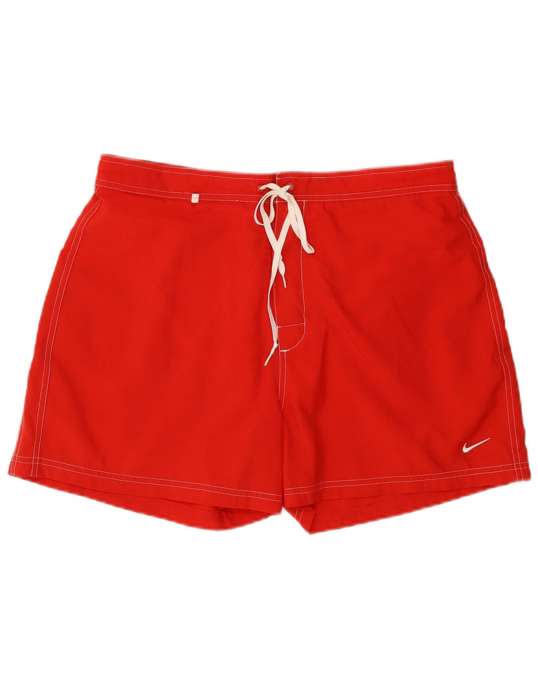 Nike Short de bain pour homme Large Rouge Colorblock Polyester