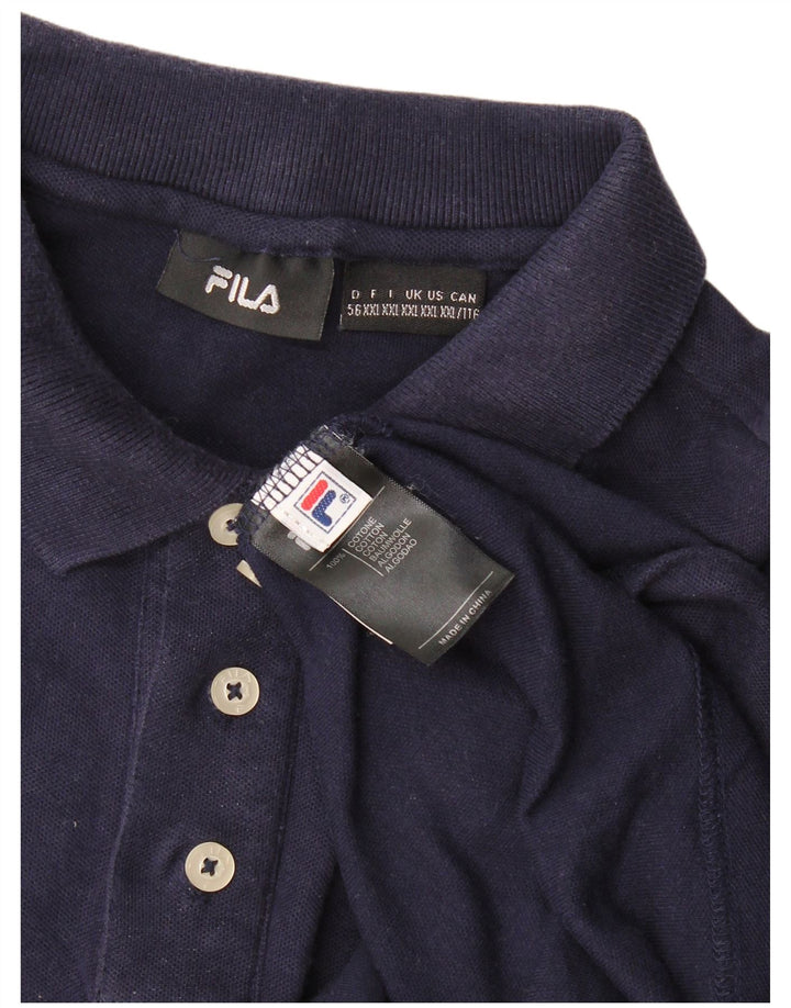 Fila Polo Homme 2XL Bleu Marine Coton