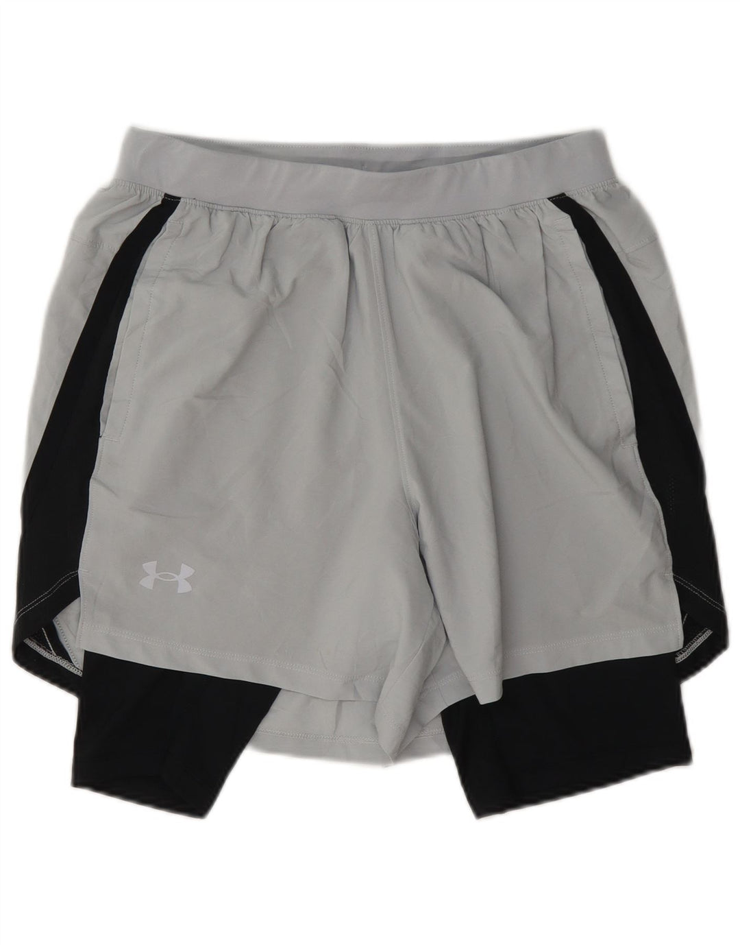 Under Armour Short de Sport Homme Gris Moyen Colourblock