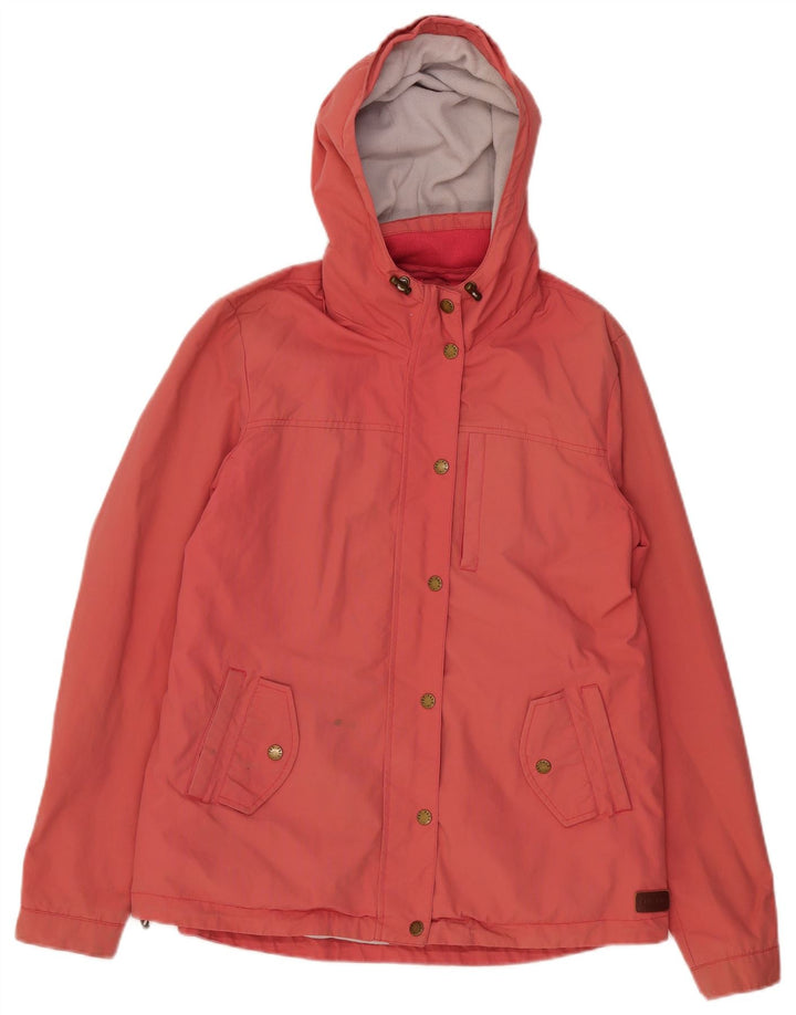 Fat Face Veste coupe-vent à capuche pour femme UK 12 Nylon rose moyen