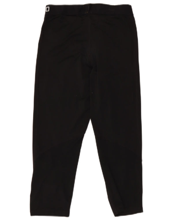 Nike Pantalon de survêtement Capri graphique pour femme UK 12 Noir moyen Polyester