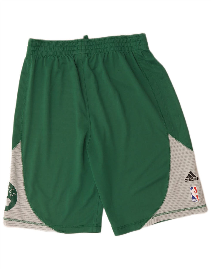 Adidas Short de Sport Celtics Homme Vert Moyen Polyester Colorblock