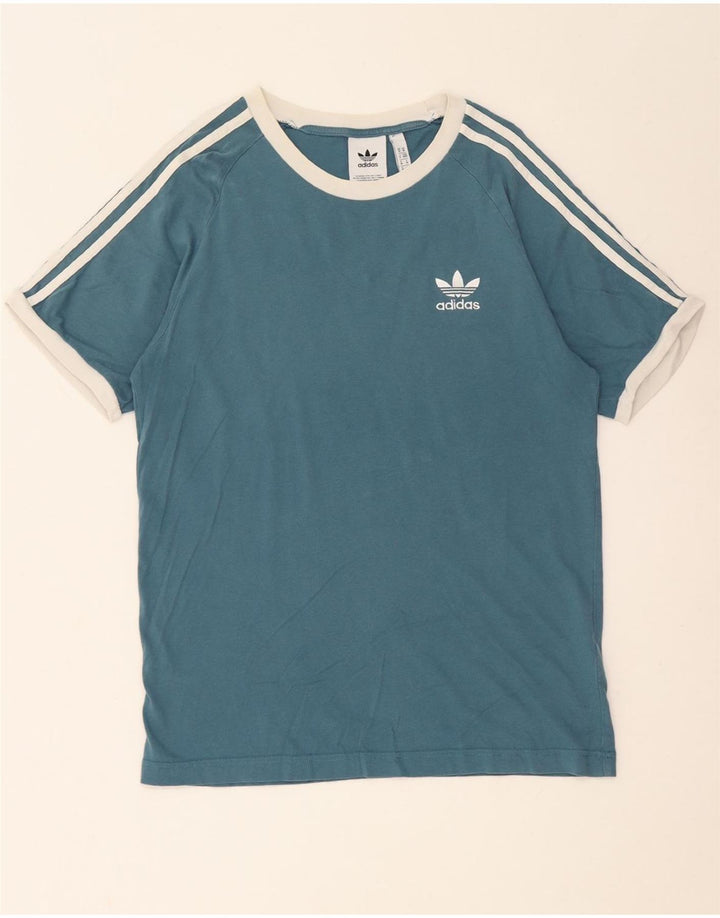 ADIDAS T-Shirt Homme Bleu Moyen Coton