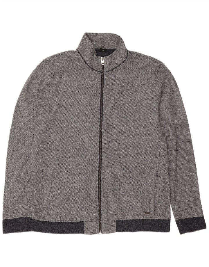 Hugo Boss Veste de survêtement pour homme 3XL Bleu marine Coton