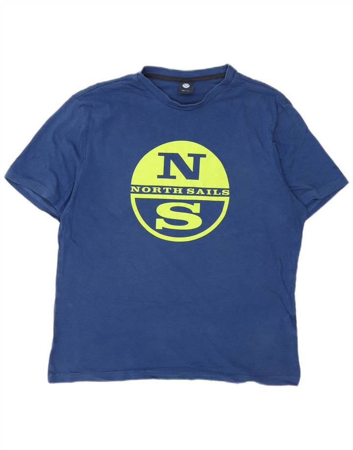 NORTH SAILS T-Shirt Graphique Homme Petit Bleu