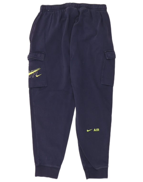 Nike Pantalon de survêtement cargo graphique pour homme XL Bleu marine en coton
