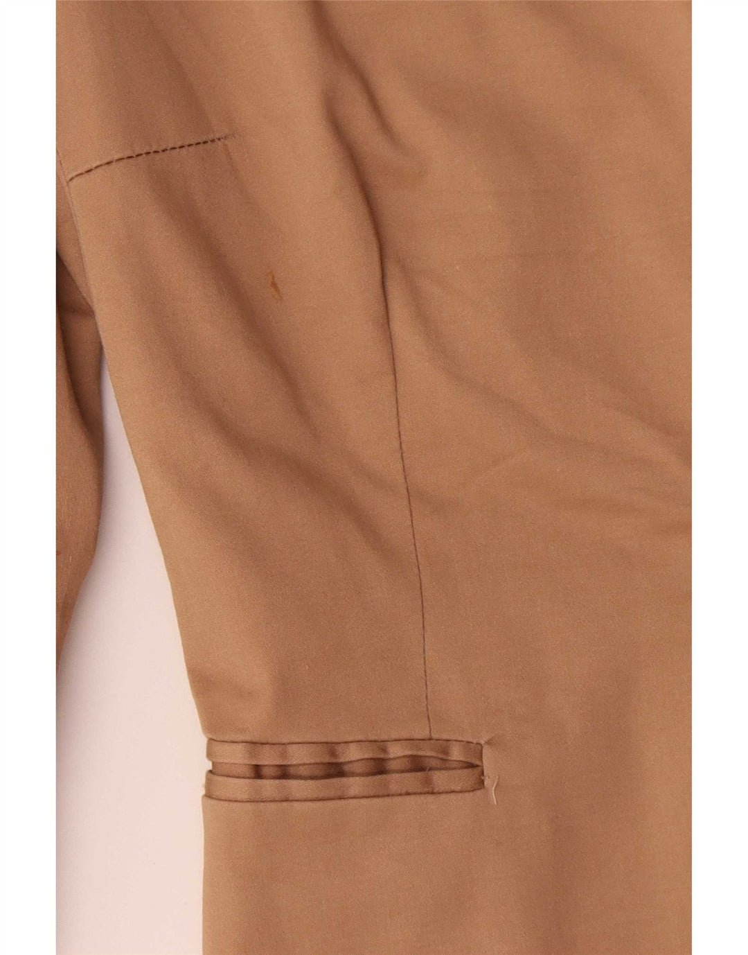 Zara Veste Blazer 1 Bouton Femme EU 38 Petit Coton Marron
