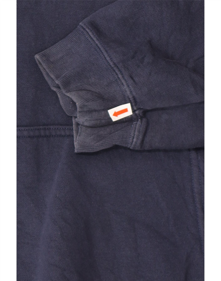 NIKE Pull à capuche pour homme en coton bleu marine Large