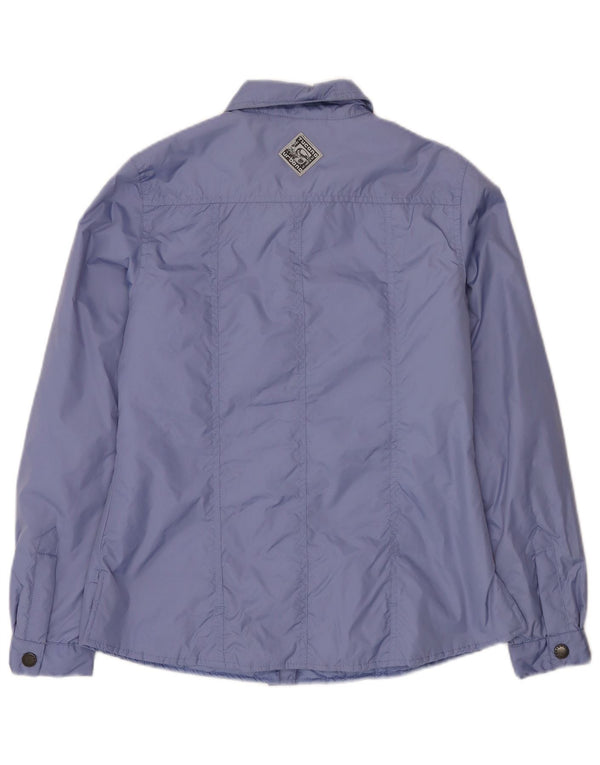 Tucano Urbano Veste Bomber Femme UK 10 Petit Nylon Violet
