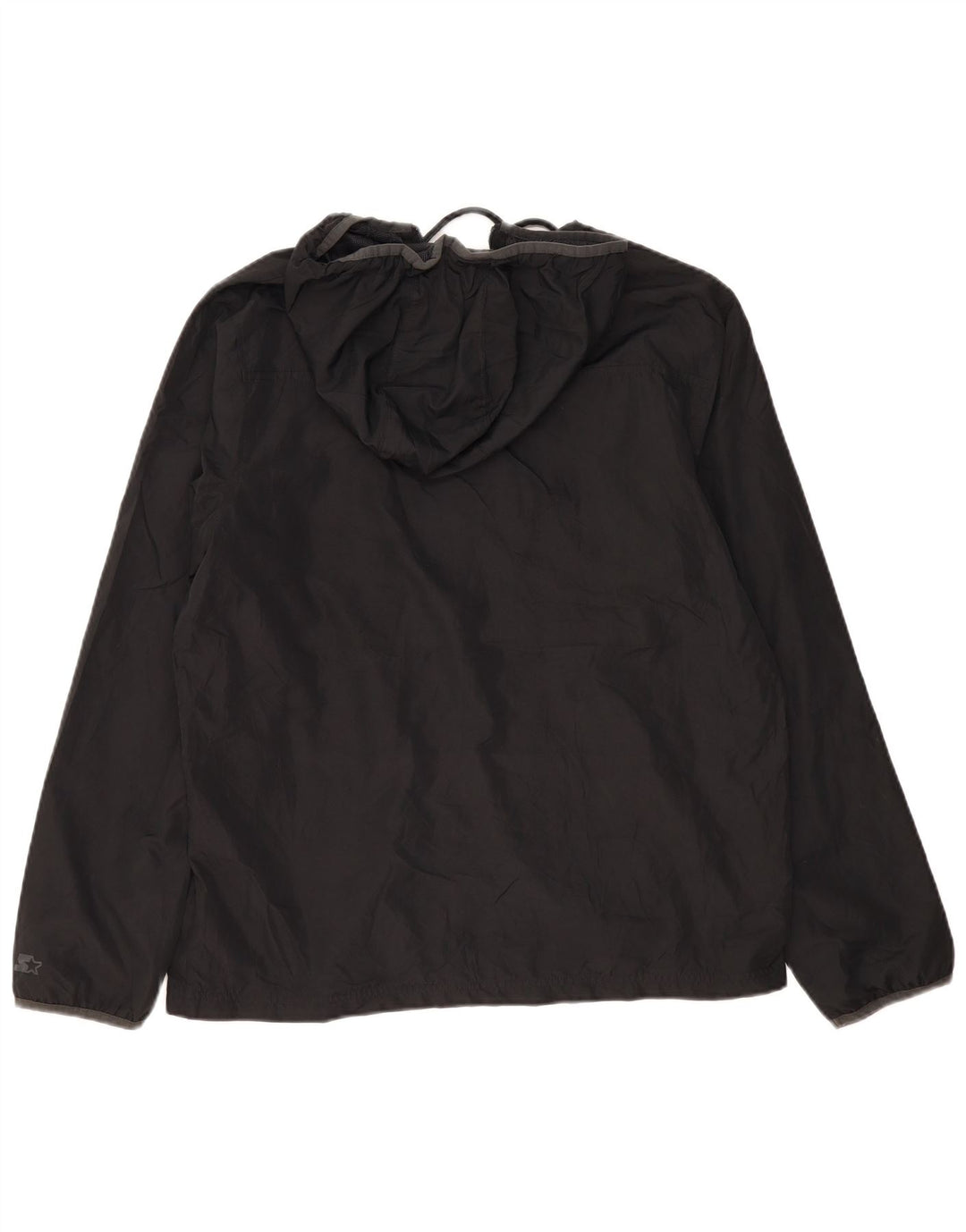 STARTER Veste de pluie à capuche pour homme UK 40 Large Gris Colorblock Polyester