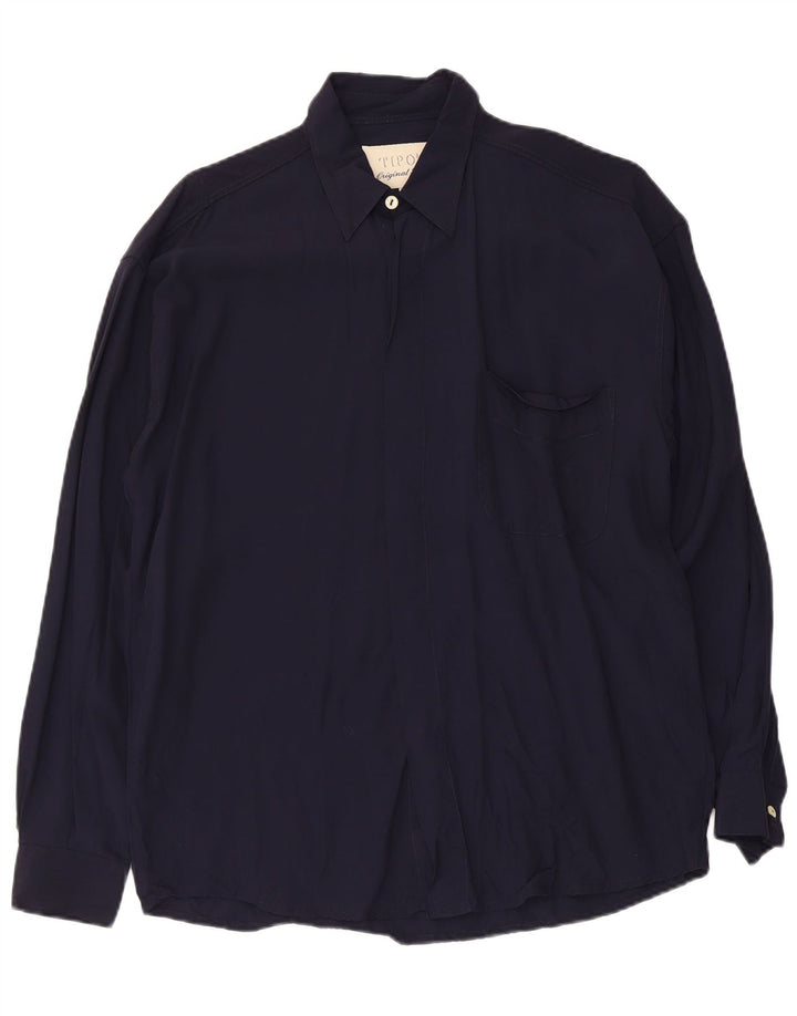 Tipo' S Chemise Homme Bleu Marine Moyen