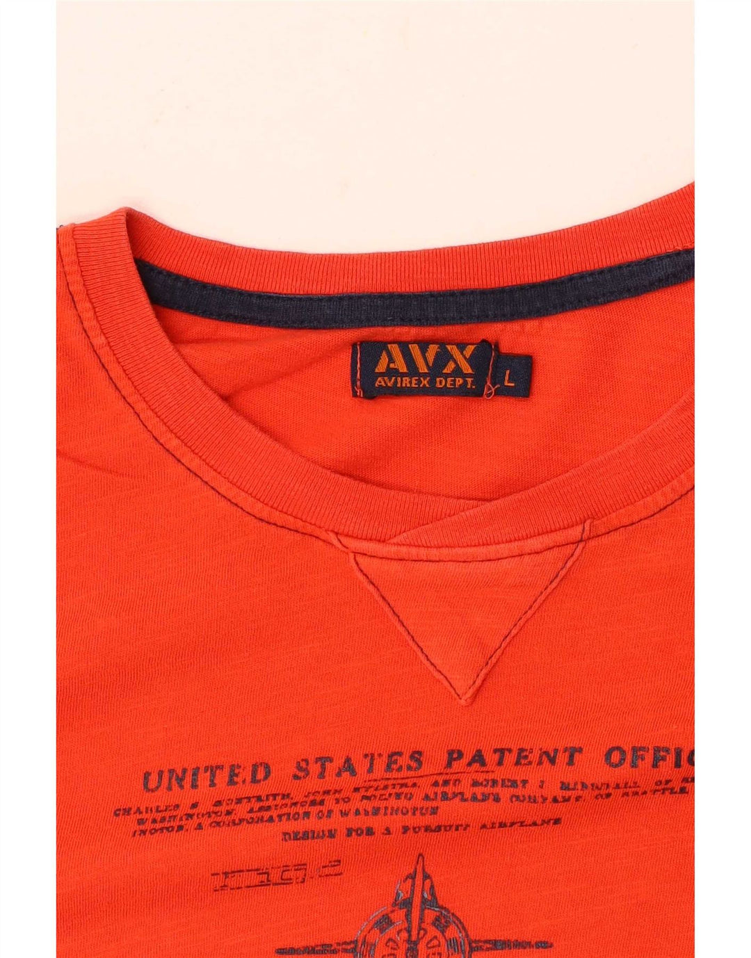 Avirex T-shirt graphique pour hommes, grand, orange