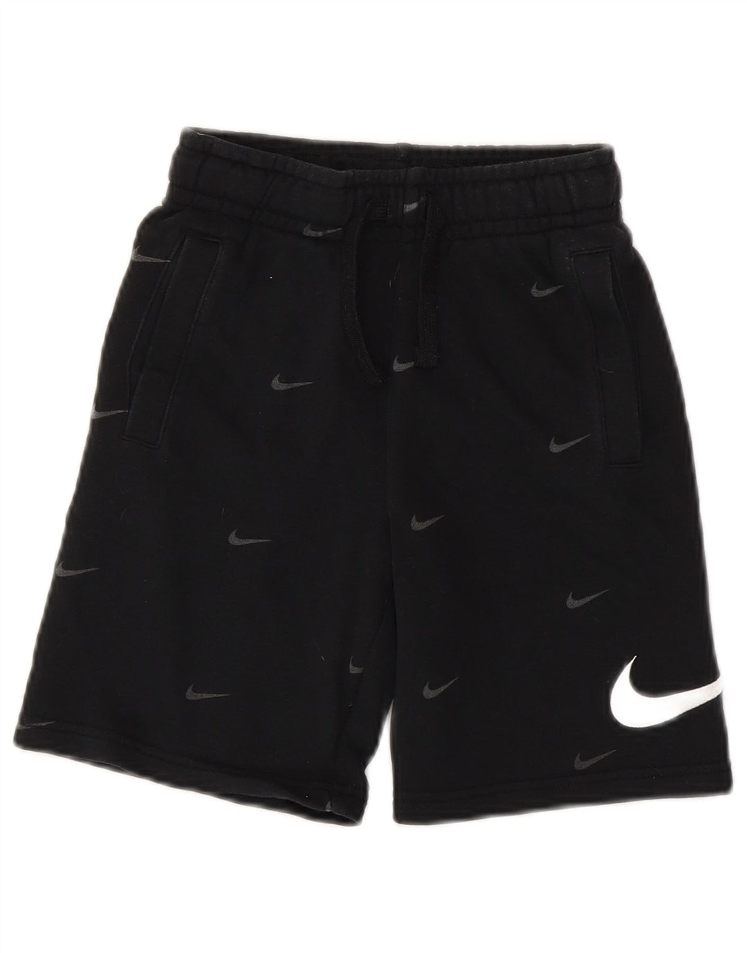 NIKE Short de sport graphique coupe standard pour garçon 8-9 ans Petit noir en coton