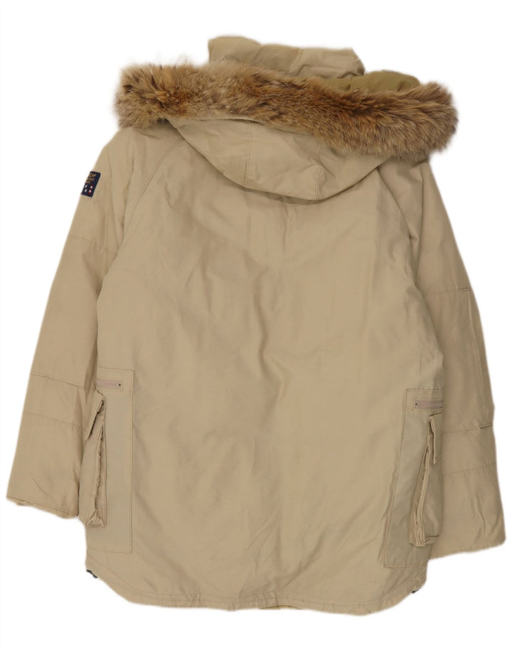 Woolrich Manteau matelassé à capuche pour homme UK 36 Petit Beige