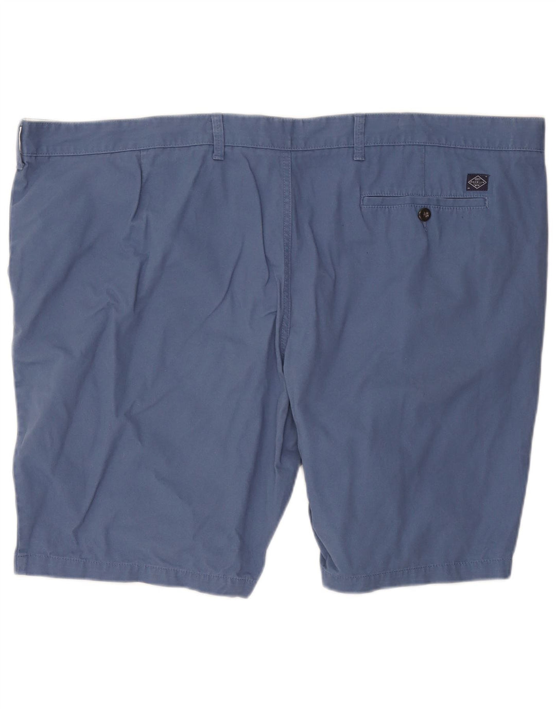 Marks & Spencer Short Chino Homme W48 4XL Bleu Coton