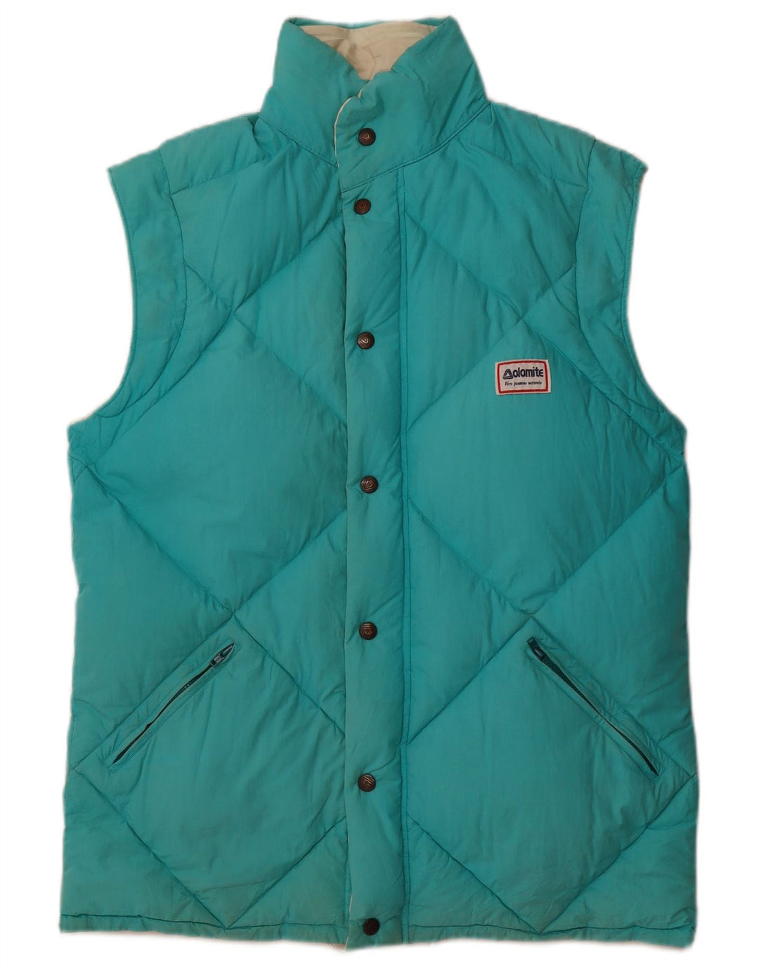 DOLOMITE Gilet matelassé réversible pour homme UK 40 Large Bleu Coton