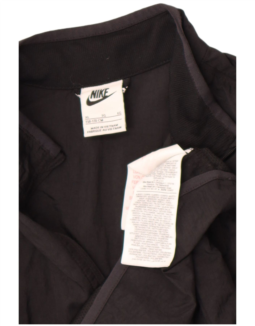 Nike Veste de survêtement graphique pour garçon 13-14 ans XL Noir Nylon