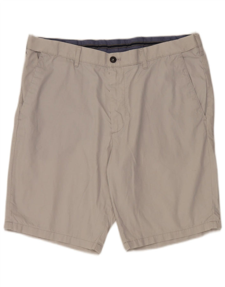 Marks & Spencer Short Chino Homme W36 Grand Gris Coton