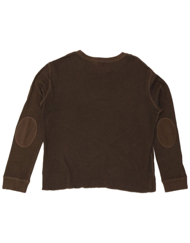 Hugo Boss Haut à manches longues pour homme 3XL en coton marron