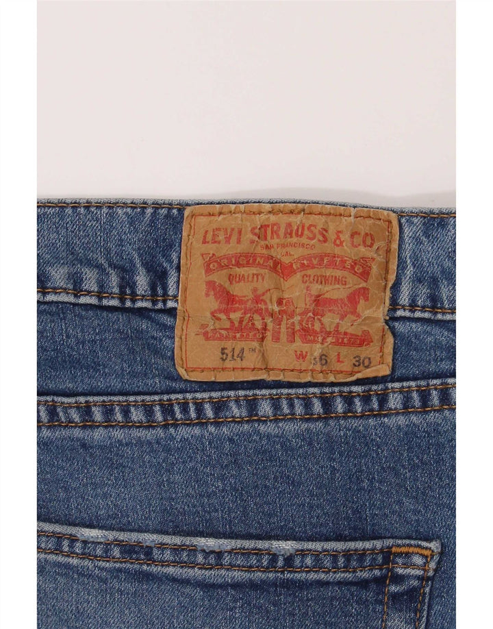 Levi's Jean Droit 514 Homme Bleu W36 L30 Coton