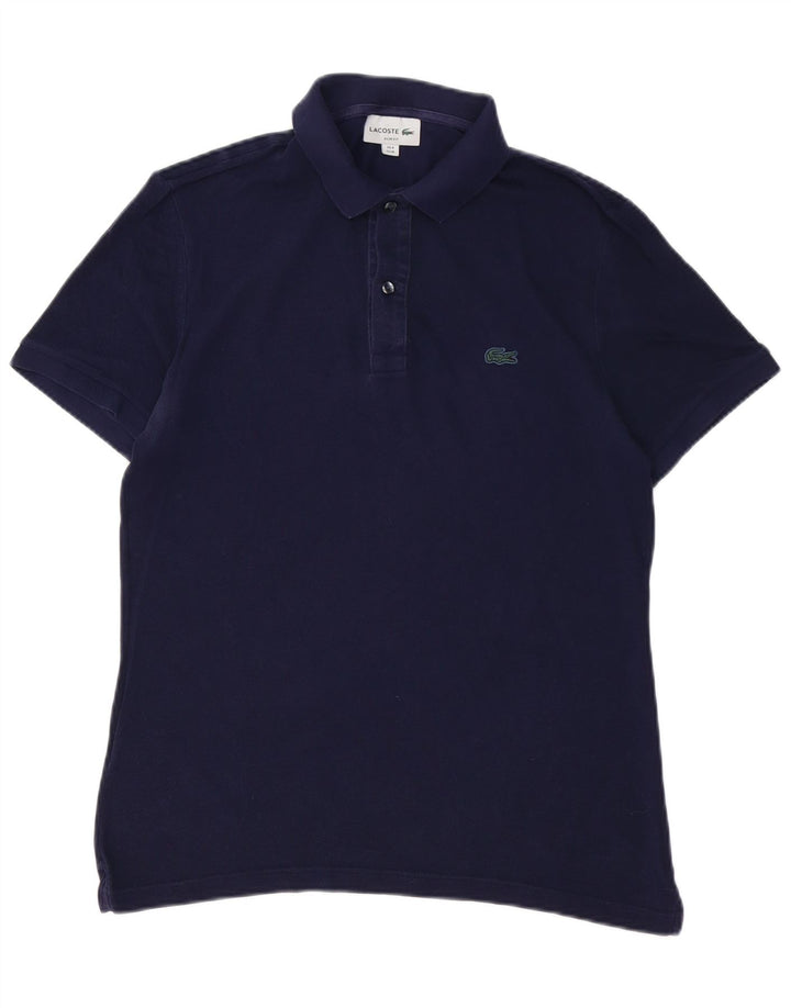 LACOSTE Polo Slim Fit Homme Taille 4 Coton Bleu Marine Moyen